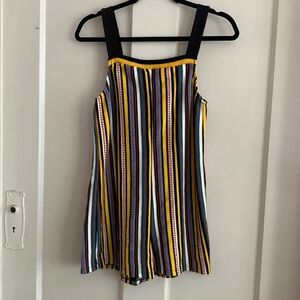 Zara playsuit in stripe multicolor. Size S